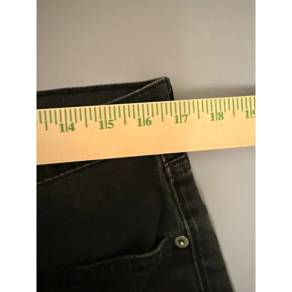 Levi's 508 Regular Taper Jeans Mens 36x32 Faded Black Denim Pants